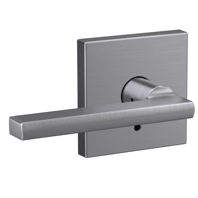 Custom Latitude Non-Turning Lever with Collins Trim, Satin Chrome