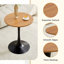 Table tulipe 23,6 po avec plateau de table épaissi et piédestal en métal