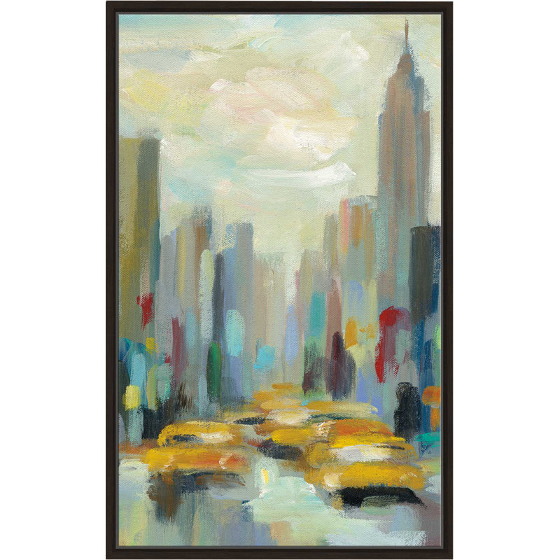 «Manhattan Sketches II V», reproduction de peinture acrylique sur toile, H 43,5 po x l 27,5 po x P 2 po