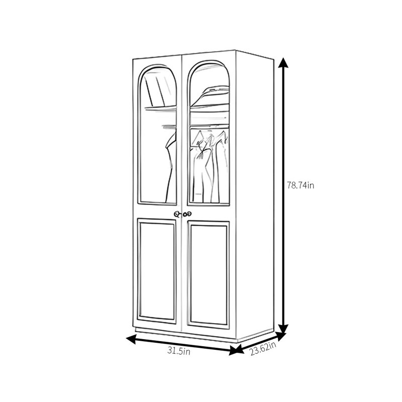 Marshallville, 79" H x 32" W x 24" D
