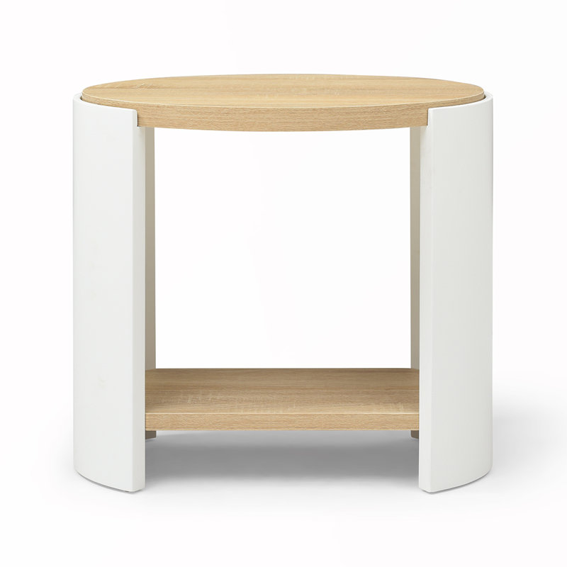 Table de chevet avec tablettes à 2 couches