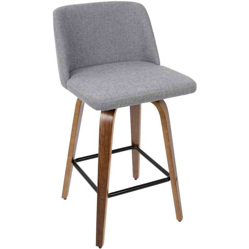 Tabouret de comptoir contemporain, Gris clair