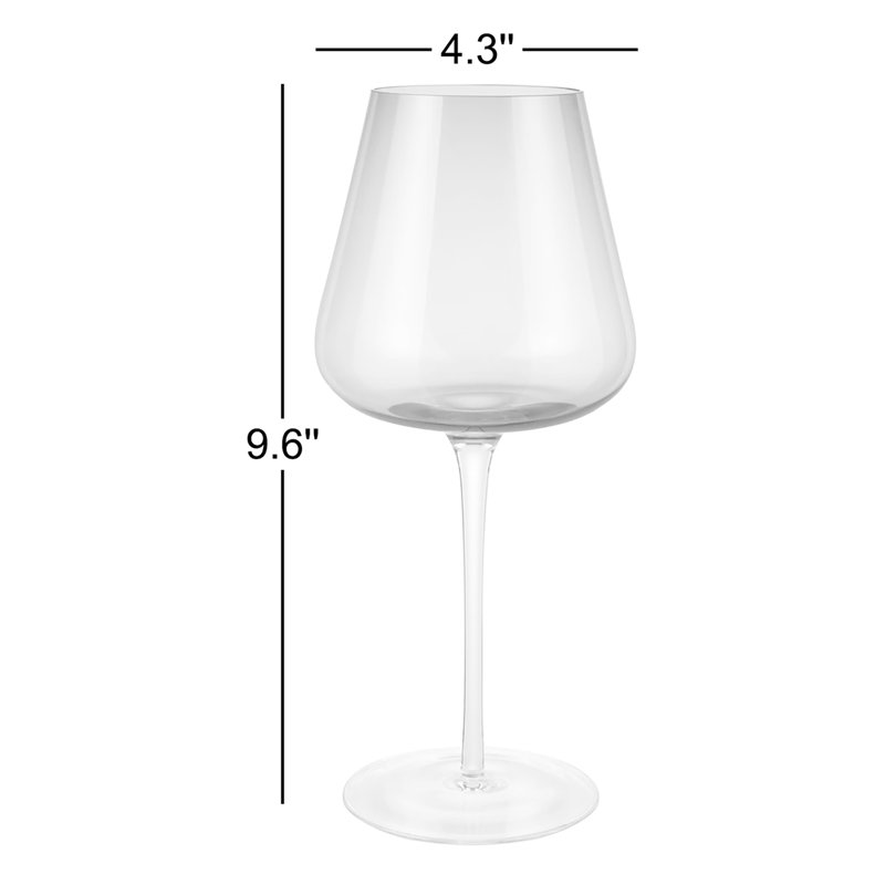 Belo Red Wine Glasses Set Of 2, 20.3 fl oz