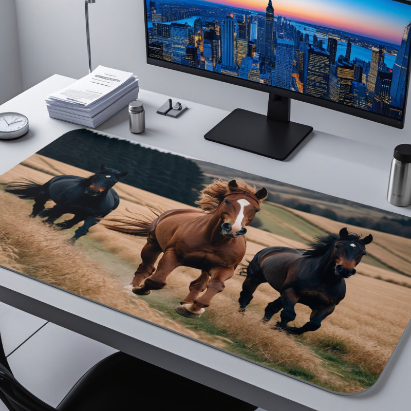 Polyester Desk Pad, 31.5x15.5