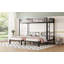 Lit superposé triple en métal - grand / simple, sans sommier, solide et amp; Stable-1022538875