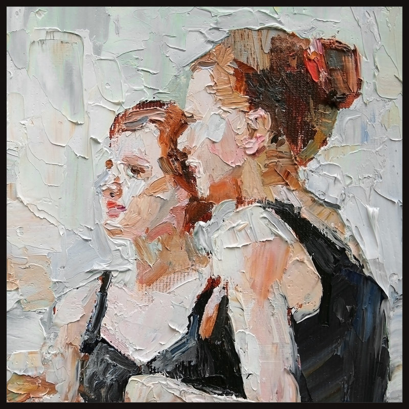 Better Together - Painting on Canvas, 51cm H x 51cm W x 3.81cm D