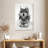 Brampt Wolf Sitting Black And White-108435827
