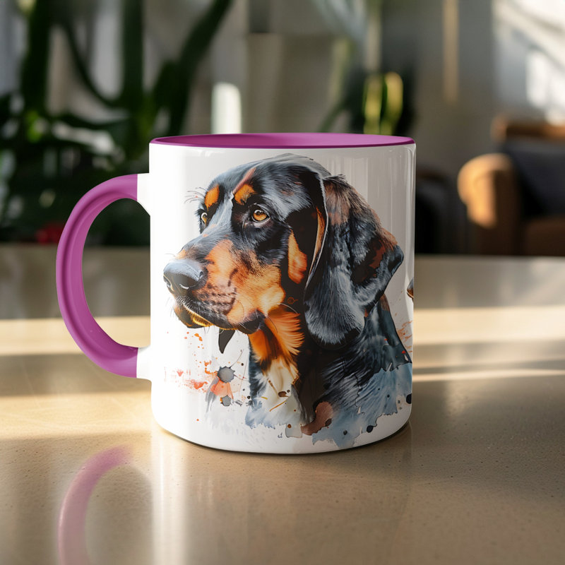 Ceramic Coffee Mug, 1, Purple