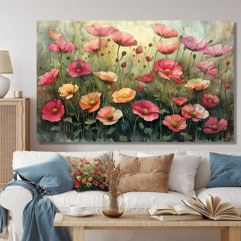 Vianney - Buttercups, art mural, Toile tendue, 28" H x 60" W