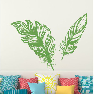Adhésif décoratif plumes