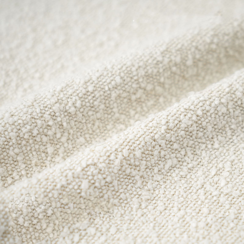Housse de coussin Luxury Boucle, housses de coussin décoratives carrées de 18 pouces pour canapé-lit, taies décoratives blanches modernes