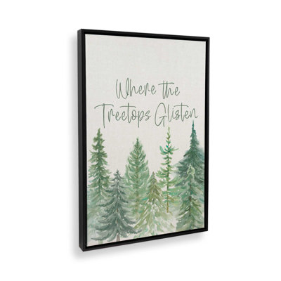 Glistening Treetops, reproduction sur toile dans un cadre