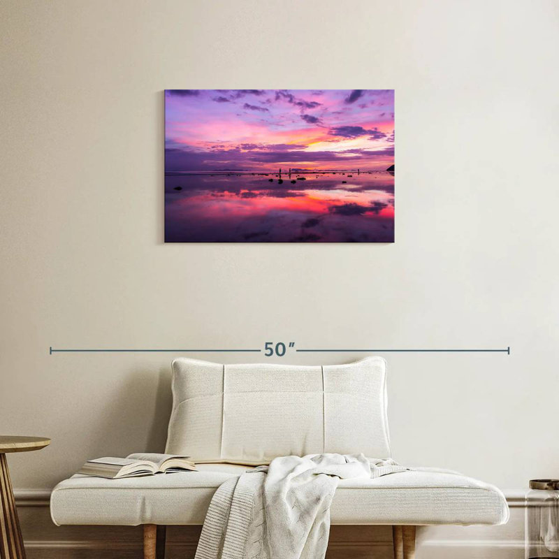 Coucher de soleil mauve Kerrick, H 20 po x l 30 po
