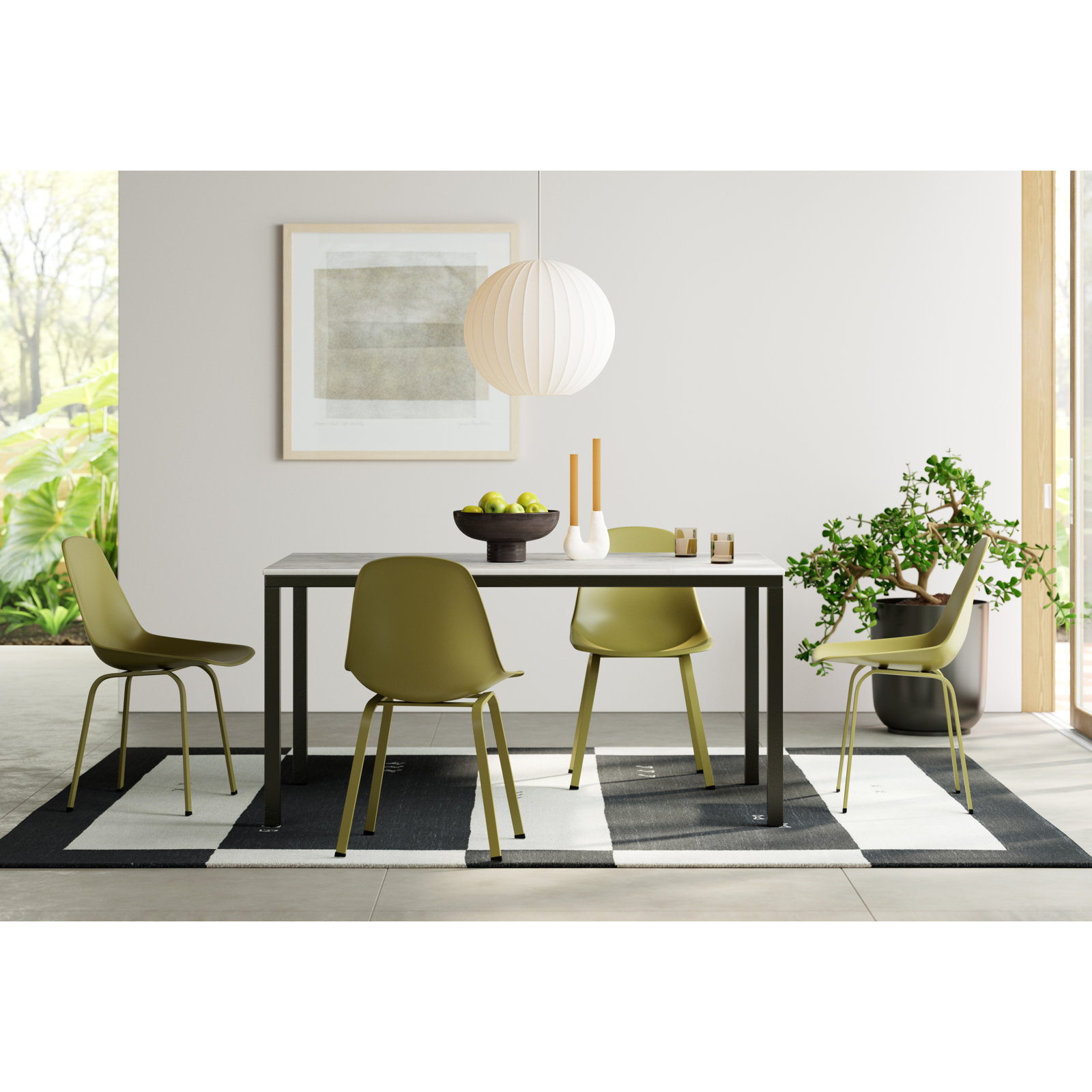 Loft 60" Marble Dining Table