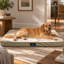 Lit orthopédique matelassé pour animaux Serta-31319160-31319158