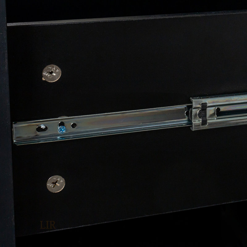 Bureau d'ordinateur noir antique avec rehausse, grand rangement et grand espace de travail pour une efficacité organisée
