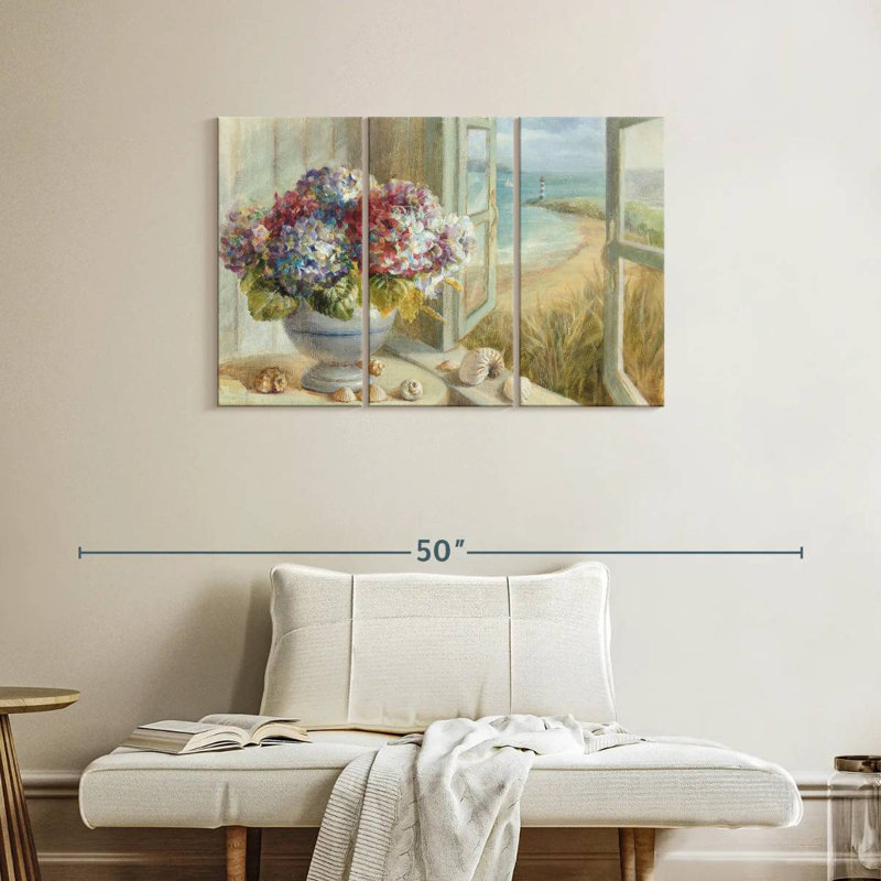 Harnek Coastal Hydrangea I, 24" H x 38" W