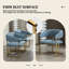 Chaise de salle à manger rembourrée avec cadre en métal moderne 22 po (bleu)-2054026324-1957746008