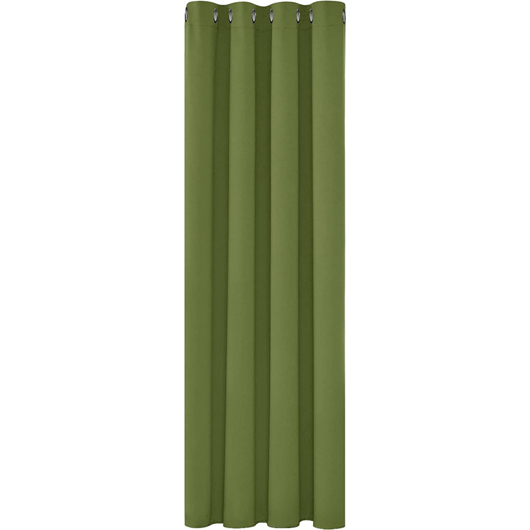 Deconovo Curtains Solidout Super Soft Thermal Insulated Eyeletout Curtains For Bedroom 1 Panel