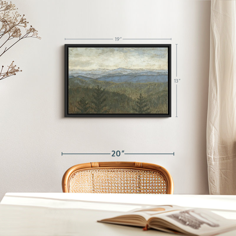 «Blue Ridge View I, reproduction sur toile», H 13 po x l 19 po
