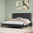 Trotwood Faux Leather Button Tufted Platform Bed -945826771-945826770