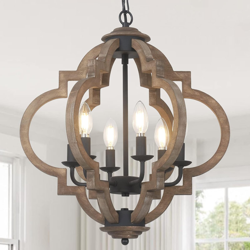 Luminaire suspendu rustique 6 lumières Farmhouse Chandelier