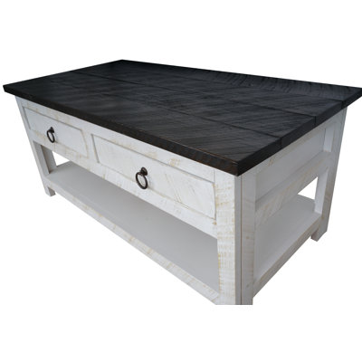 Monarrez Solid Wood Coffee Table