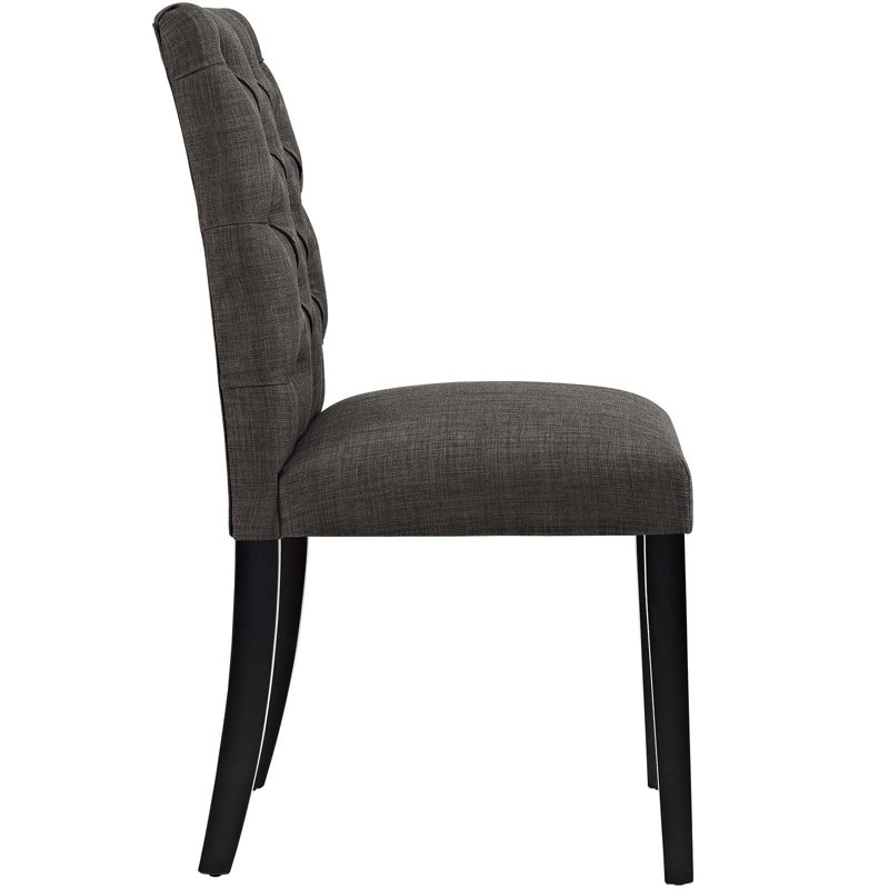 Modway Copper Grove Trilj Vinyl Dining Chair, Brown