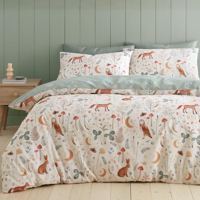 Polyester [EU ONLY] Duvet Cover Set with Pillowcases Included, Natural, Double Duvet Cover + 2 Standard Pillowcases
