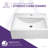 ANZZI Vitruvius Series 16.3'' White Vitreous China Rectangular Bathroom Sink with Overflow