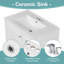 Meuble-lavabo sur pied l 30 po avec lavabo et tiroirs en céramique-1189726095-1189726092