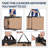 Outdoor Folding Tanning Chair Portable Beach Lounge Chair with Face Hole and Adjustable 5-Position-109746283