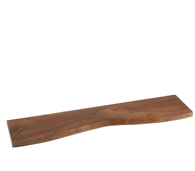 Basque Acacia Solid Wood Floating Shelf