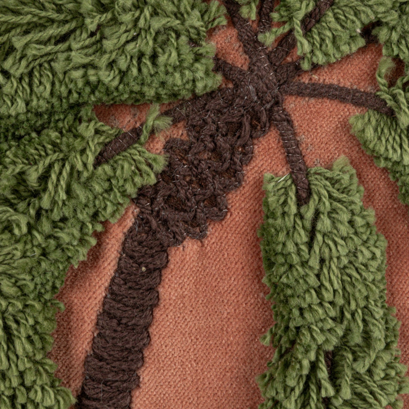 Tropical Embroidered Pillow