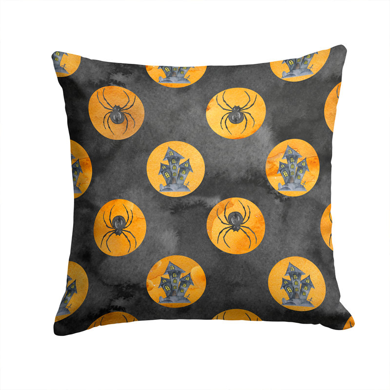 Coussin extérieur watecolor halloween cercles, 14 po x 14 po