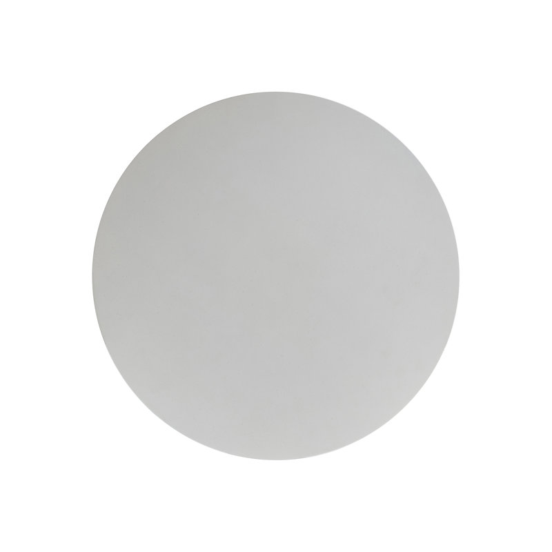 Rochelle 24" White and Natural Wood Round Side Table