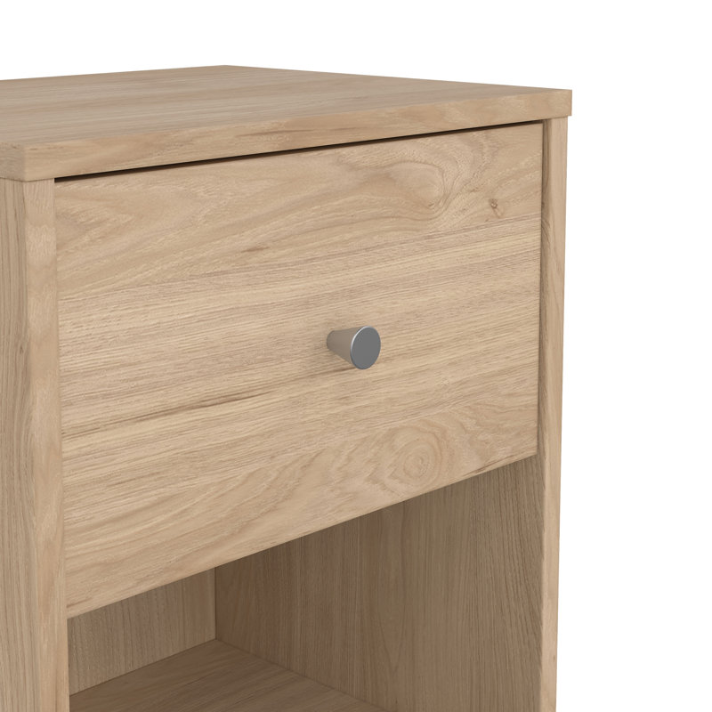 Clanton Small-Space 1 - Drawer Nightstand, Jackson Hickory