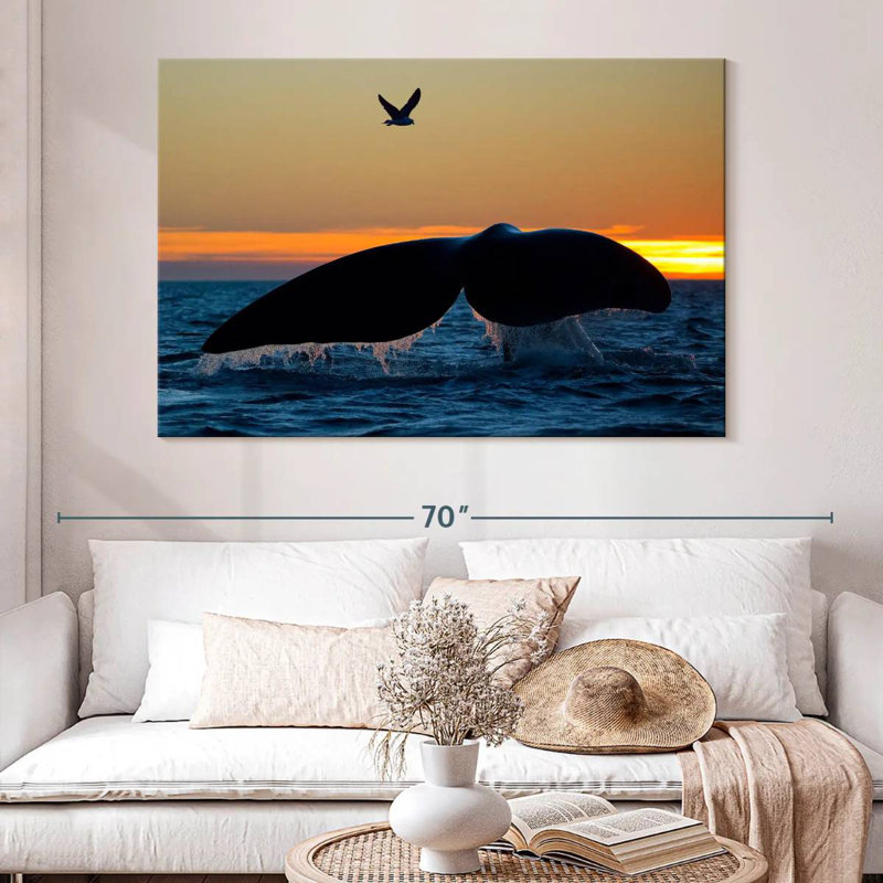 Brampt Whale Tail Sighting, 34" H x 51" W