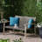 Backyard Grey , Wood Frame With Iron Accents, Weather- Construction Outdoor In Grey, Base To Severe Weather-978195741