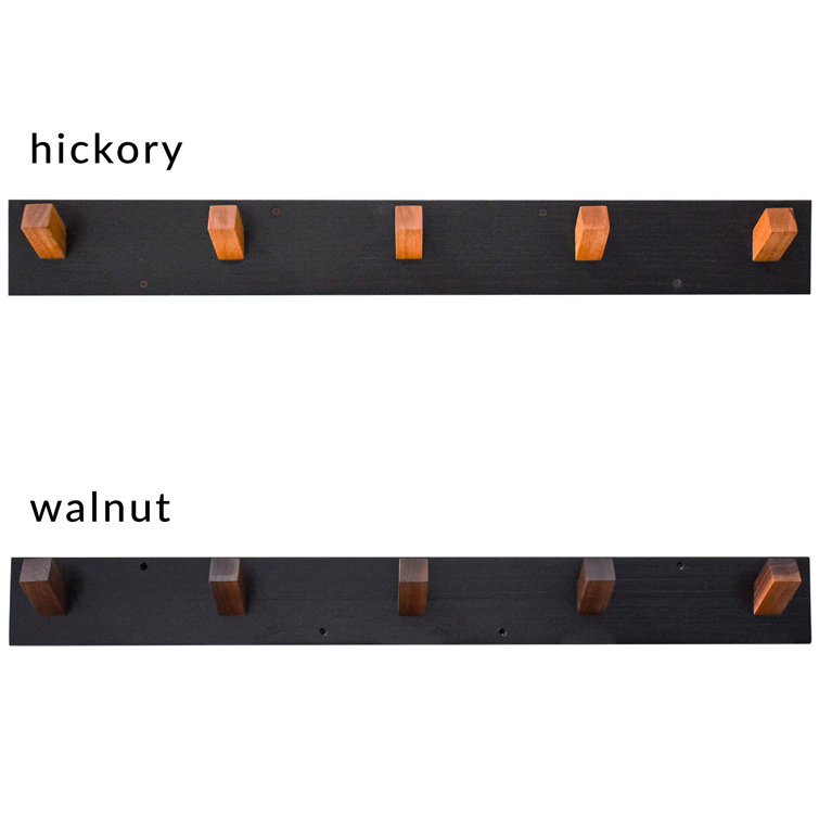 Foundry Select Tolman Solid Wood Wall 5 - Hook Coat Rack & Reviews