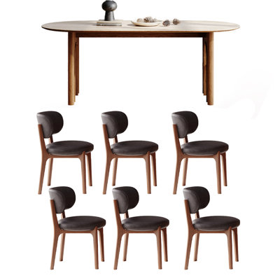 French vintage rock plate dining table sets.