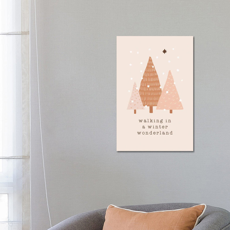 Walking In A Winter Wonderland - Wrapped Canvas Painting, 66.04 cm H x 45.72 cm W x 1.91 cm D
