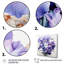 «Mauve Iris Grace II - Iris», art mural-323077368-323077370