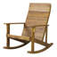 Chaise berçante d'extérieur en bois massif Rakim