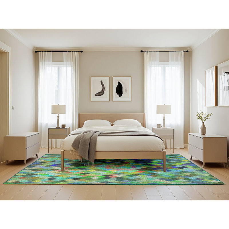 Bayviewpark Geometric Indoor Rug, Rectangle 5' x 8'