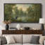 «Serene Lake Heron Landscape», impression sur toile encadrée-128131793-128131791