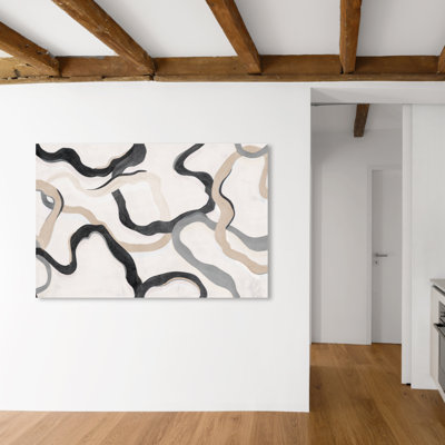 Evonia " Paths of Life Beige " Graphic Art Print