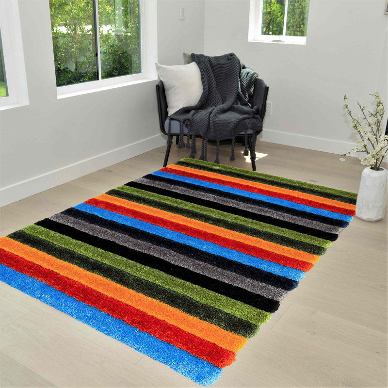 Tapis multicolores 5 pi x 7 pi Handcraft Rugs 3-D-808, Rectangle 5 pi x 7 pi