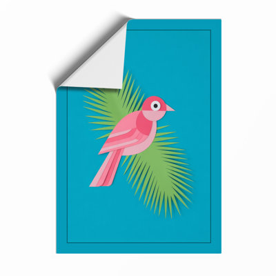 Bird Among Palms Tropical - Print