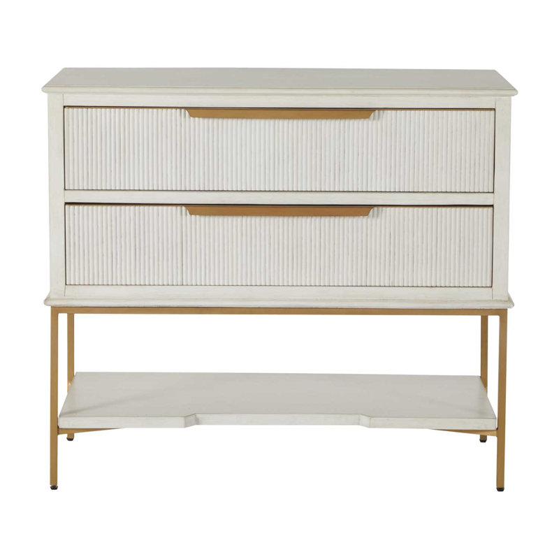 Riggs 2 - Drawer Iron Nightstand